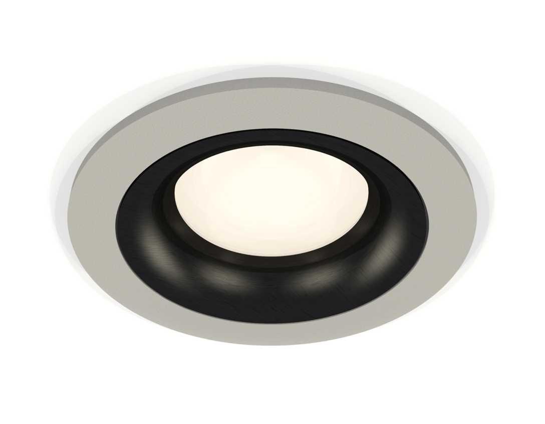 Комплект встраиваемого светильника Ambrella light Techno Spot XC7623002 SGR/PBK серый песок/черный полированный (C7623, N7011)