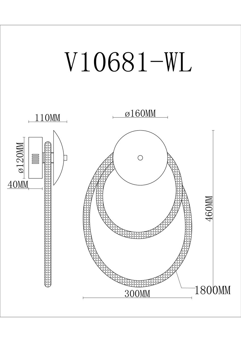 Бра Moderli True V10681-WL