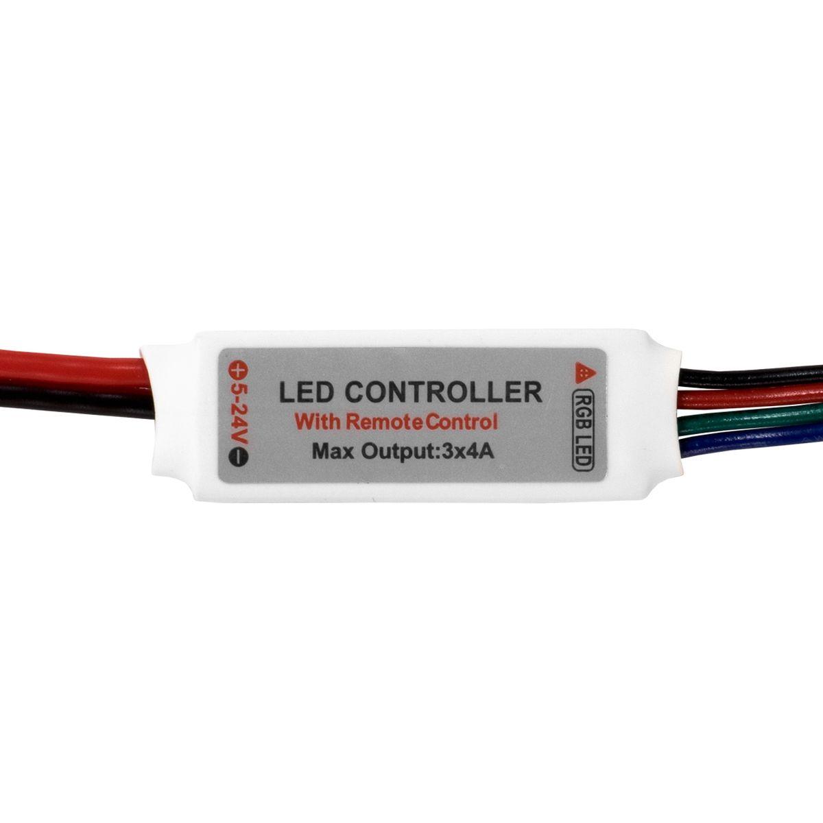 Мини-контроллер RGB ELF с радиоуправлением, 12/24В, 2А/канал ELF-RF-miniController