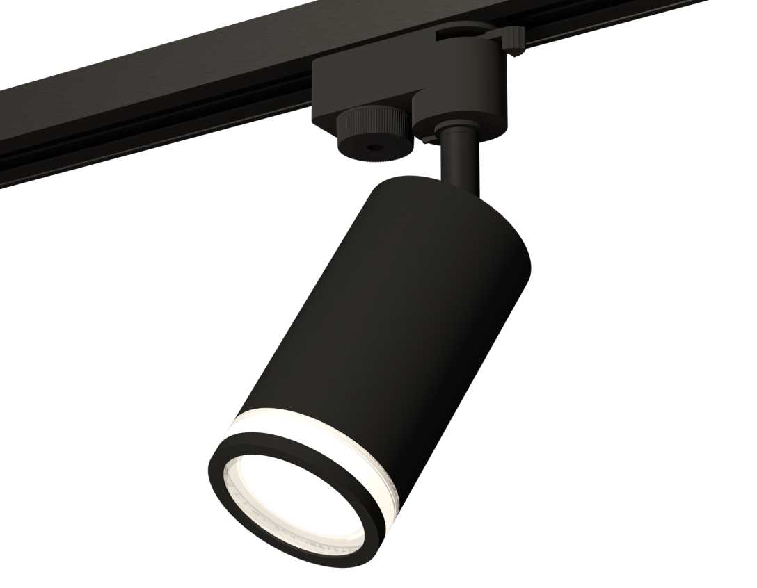Комплект трекового светильника Ambrella light Track System XT6323101 SBK/FR черный песок/белый матовый (A2521, C6323, N6221)