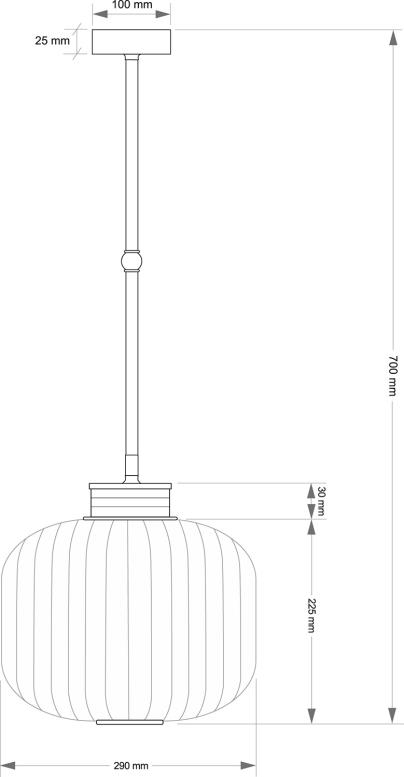 Подвесной светильник KUTEK ALBA ALB-ZW-1(P)290