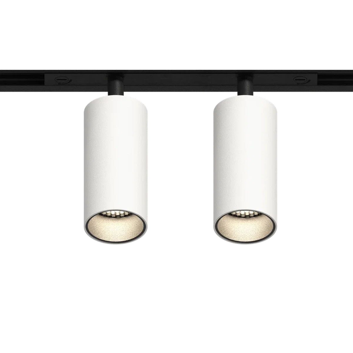 GRAFFIT Трековый светильник TWIN-SPOT LED 48В 2x6Вт 3000К CRI90 50° NO-DIM белый песок