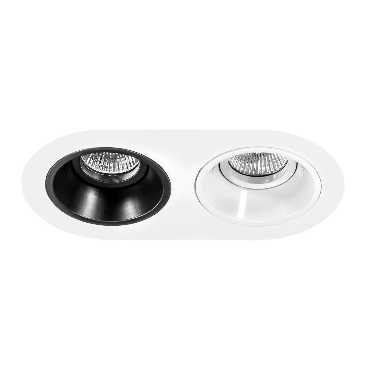 Комплект из светильников и рамки Lightstar Domino Round (214656+214606+214607) D6560607