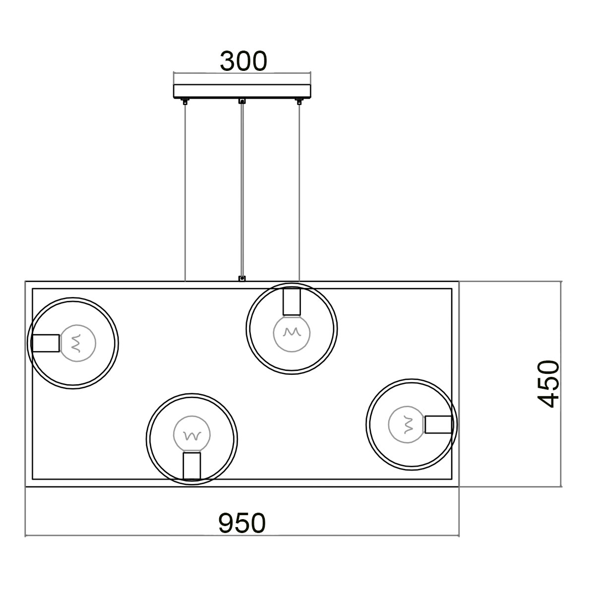 Подвесной светильник Vele Luce Speed VL6292P04