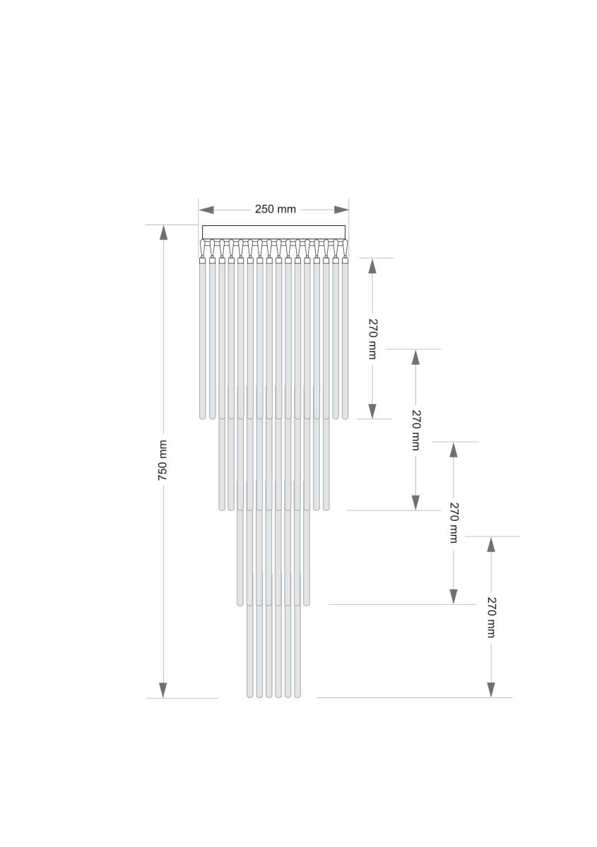 Потолочная люстра KUTEK FILAGO FIL-PLM-7(BN)250/270