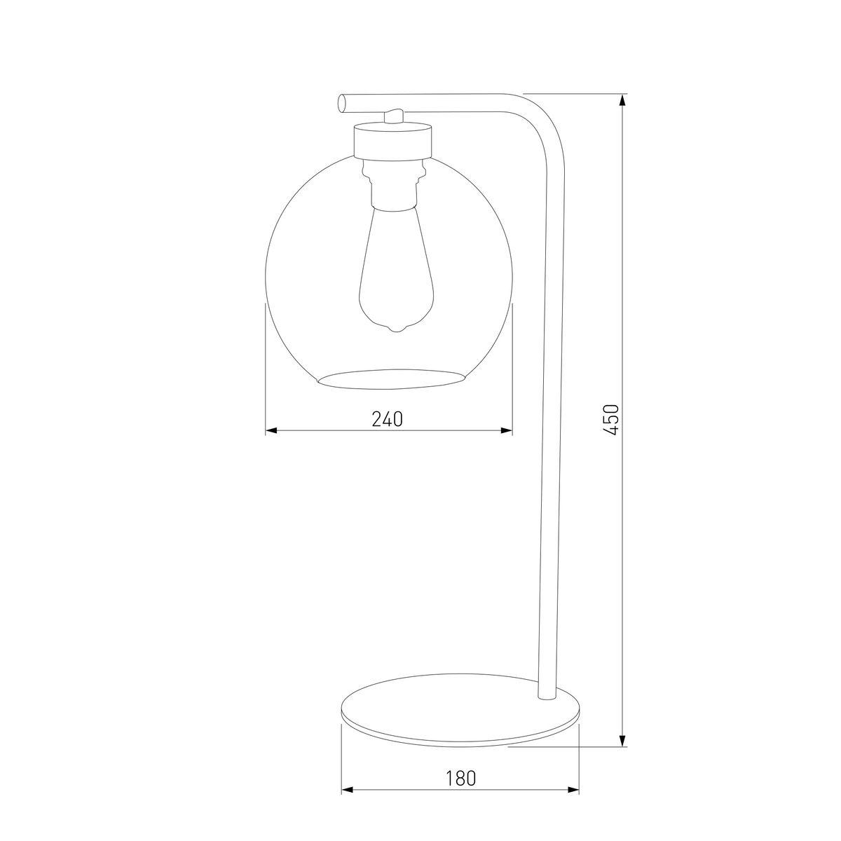 Настольная лампа TK Lighting 5102 Cubus Graphite