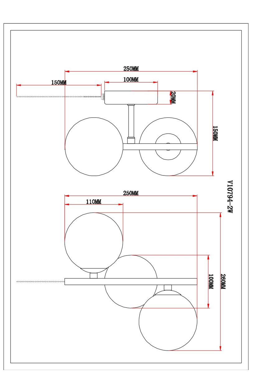 Бра Moderli Renny V10794-2W