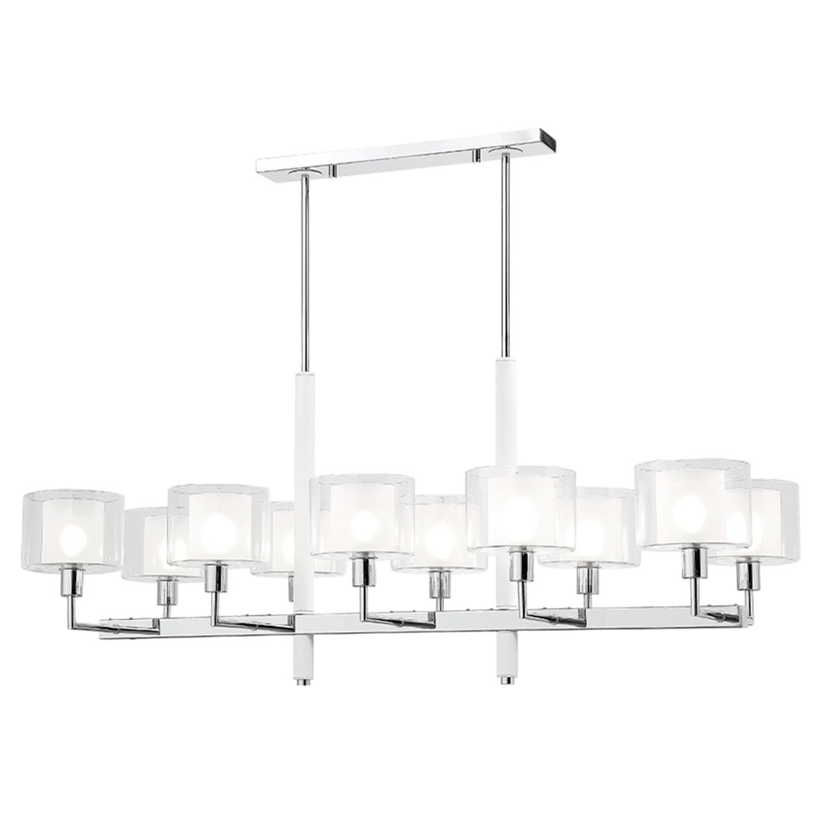 Подвесная люстра Crystal Lux Maestro SP-PL10 L1100 Chrome