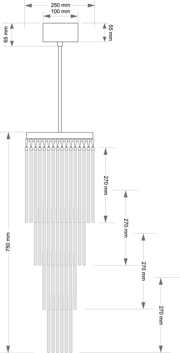 Подвесной светильник KUTEK FILAGO FIL-ZW-10(BN)250/270