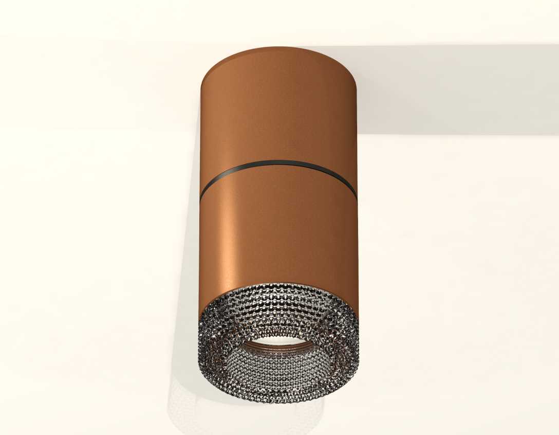 Комплект накладного светильника Ambrella light Techno Spot XS7404042 SCF/BK кофе песок/тонированный (C7404, A2071, C7404, N7192)