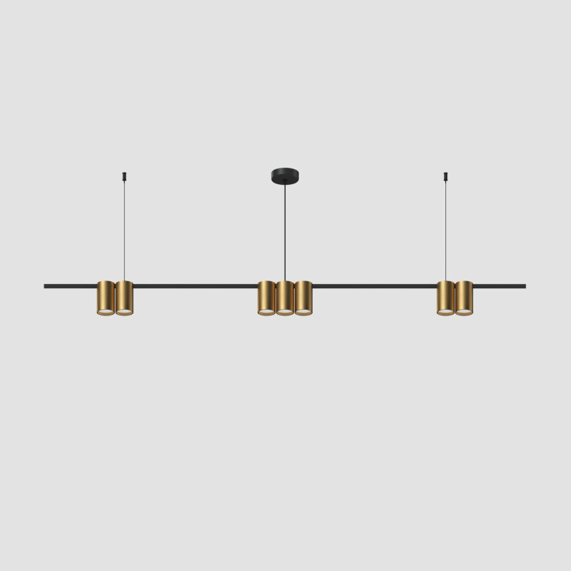 Подвесная люстра Denkirs Orbit DK4063-BK+SG