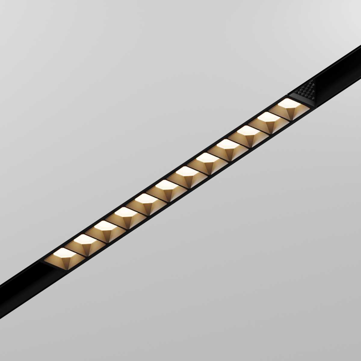 Трековый линейный светильник направленного света Hesby Lighting ElDeko 220мм-3000К, 12Вт, черный HSBL_0146