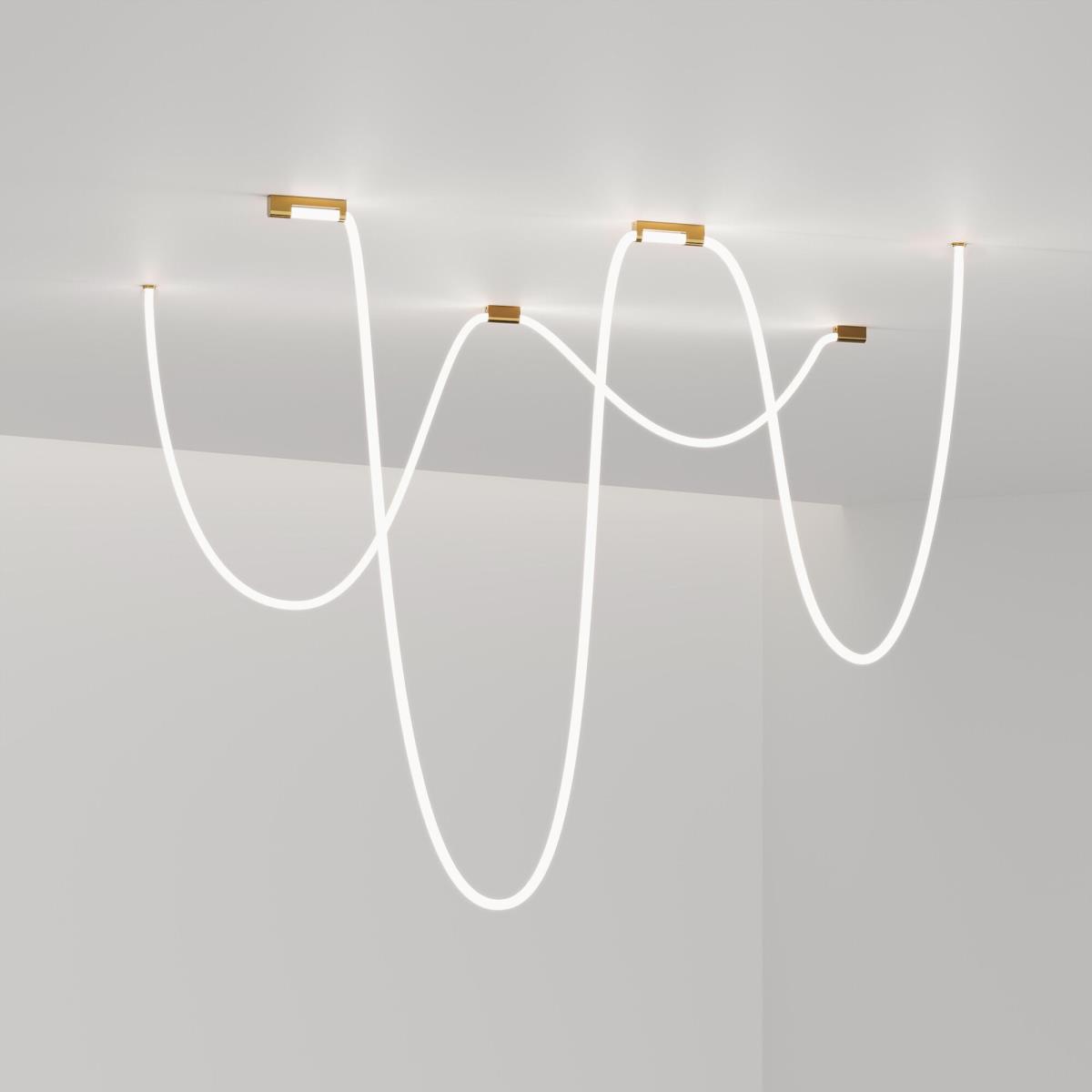 Встраиваемое крепление для круглого гибкого неона Full light латунь Elektrostandard a070756