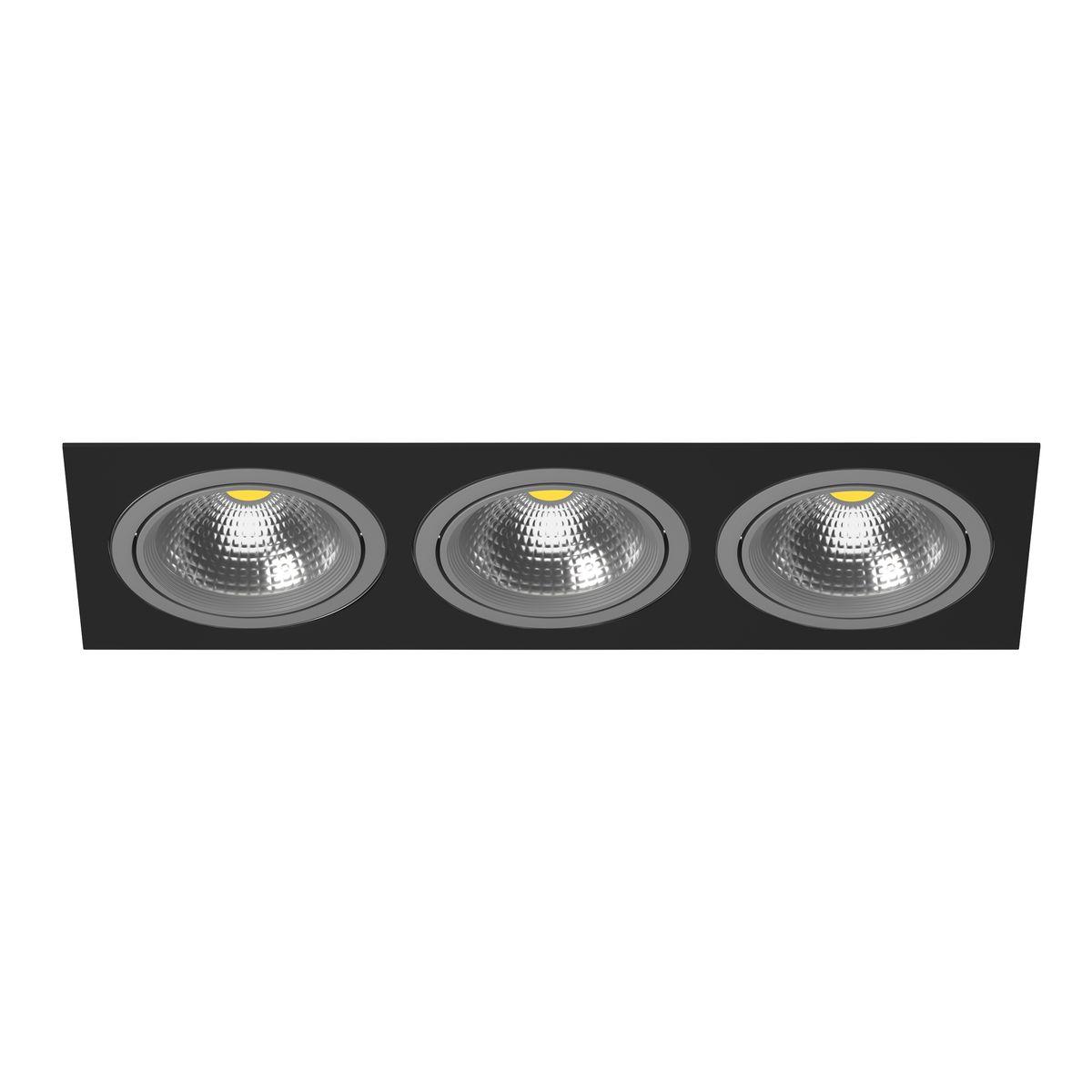 Комплект из светильника и рамки Lightstar Intero 111 (217837+217909+217909+217909) i837090909