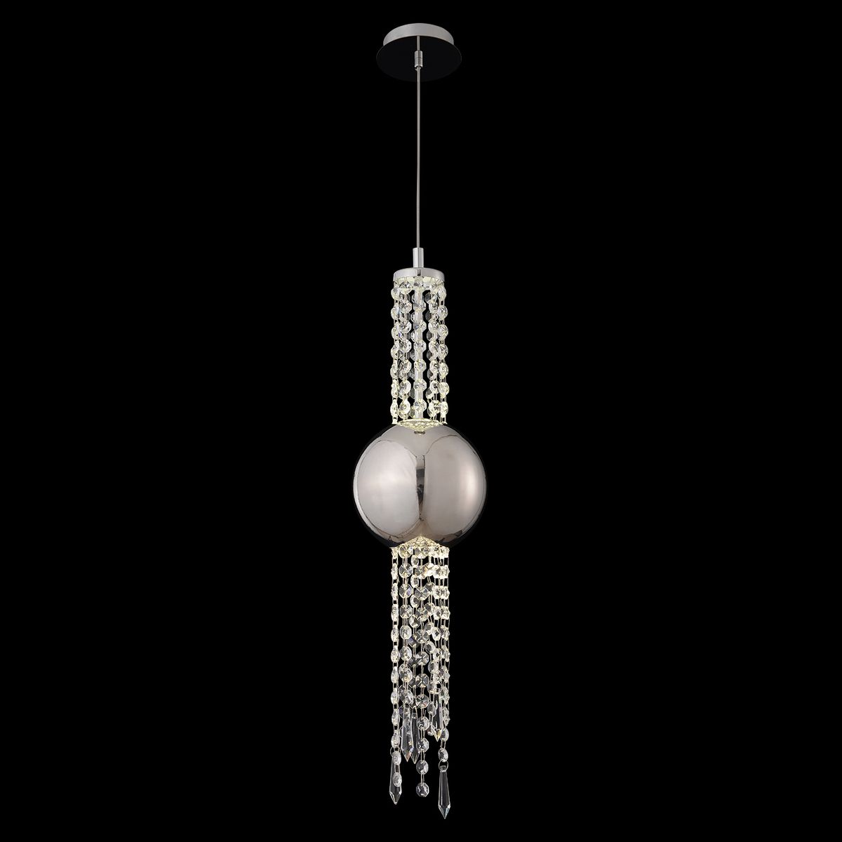 Подвесной светодиодный светильник Crystal Lux Navajo SP3W Led Chrome