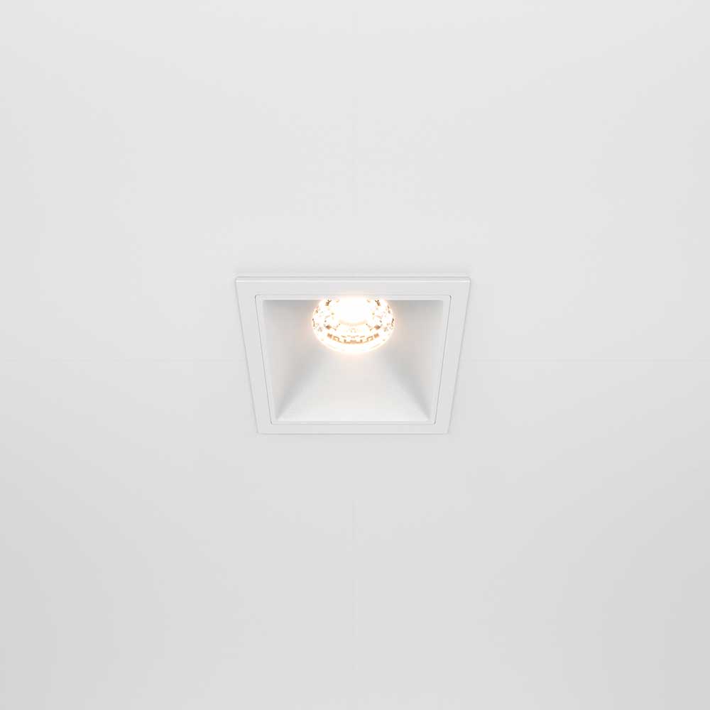 Встраиваемый светильник Maytoni Alfa LED DL043-01-10W3K-D-SQ-W