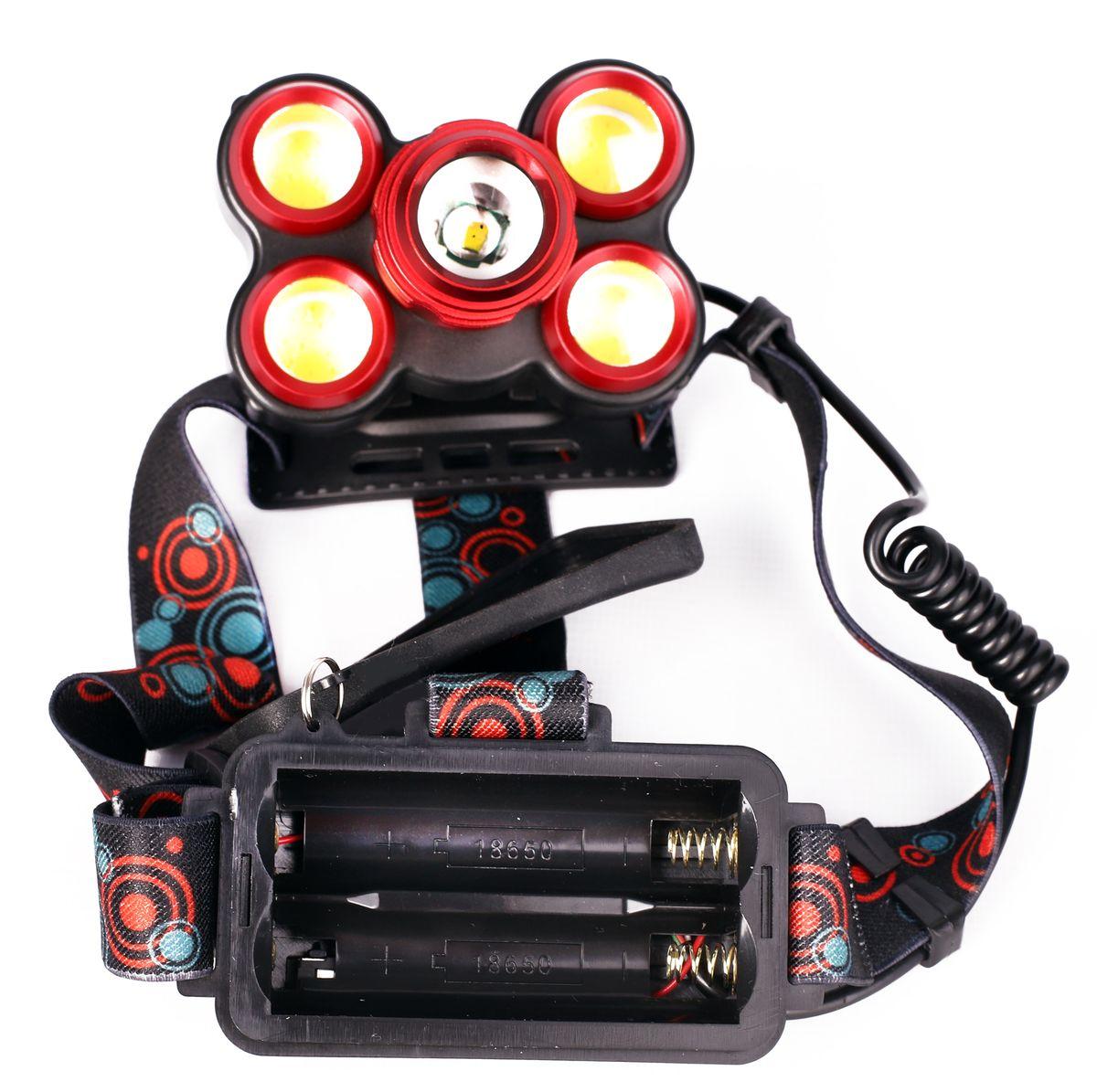 Налобный светодиодный фонарь Ultraflash аккумуляторный 100х90 400 лм E160 14681