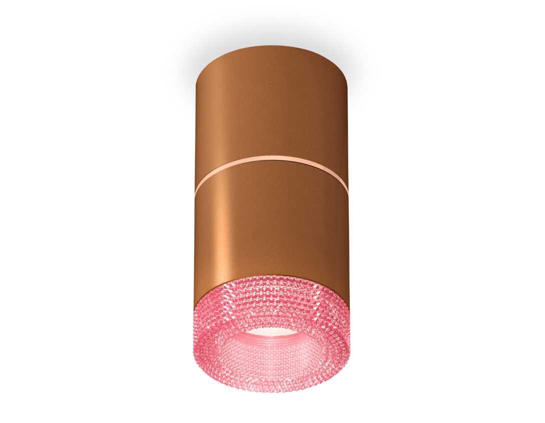 Комплект накладного светильника Ambrella light Techno Spot XS7404082 SCF/PI кофе песок/розовый (C7404, A2073, C7404, N7193)