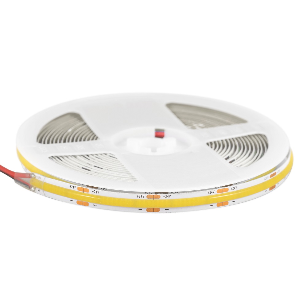 Лента светодиодная ELFLED 512COB диодов, 24В, 5м, ширина 8мм, белый 6500-7000К ELFLED-512COB-8-w6K-24