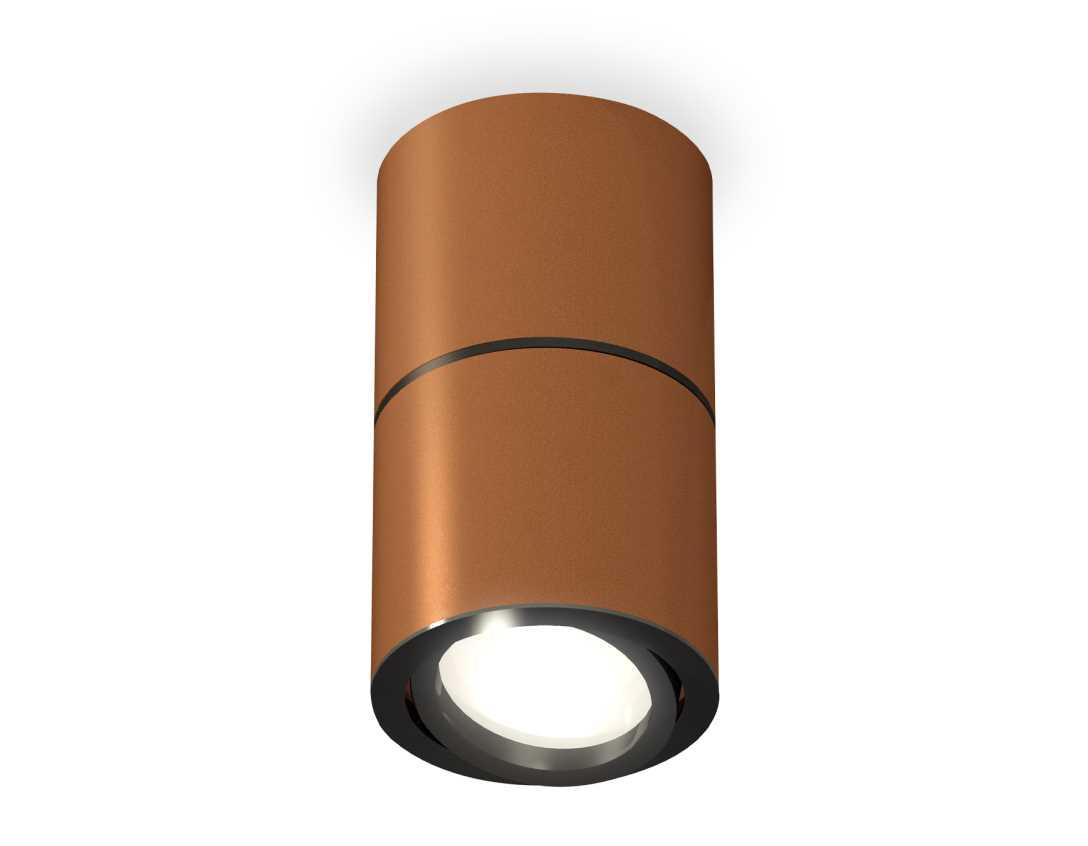 Комплект накладного светильника Ambrella light Techno Spot XS7404040 SCF/PBK кофе песок/черный полированное (C7404, A2071, C7404, N7002)