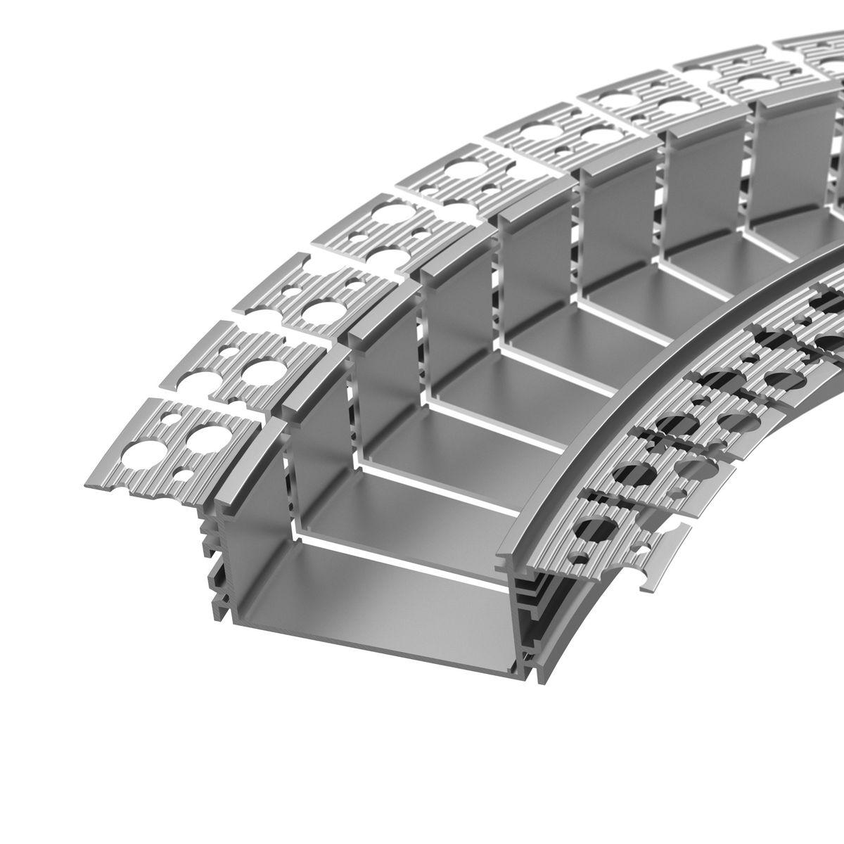 Профиль встраиваемый Arlight Fantom-Bent-W49-Side-2000 Anod 046423