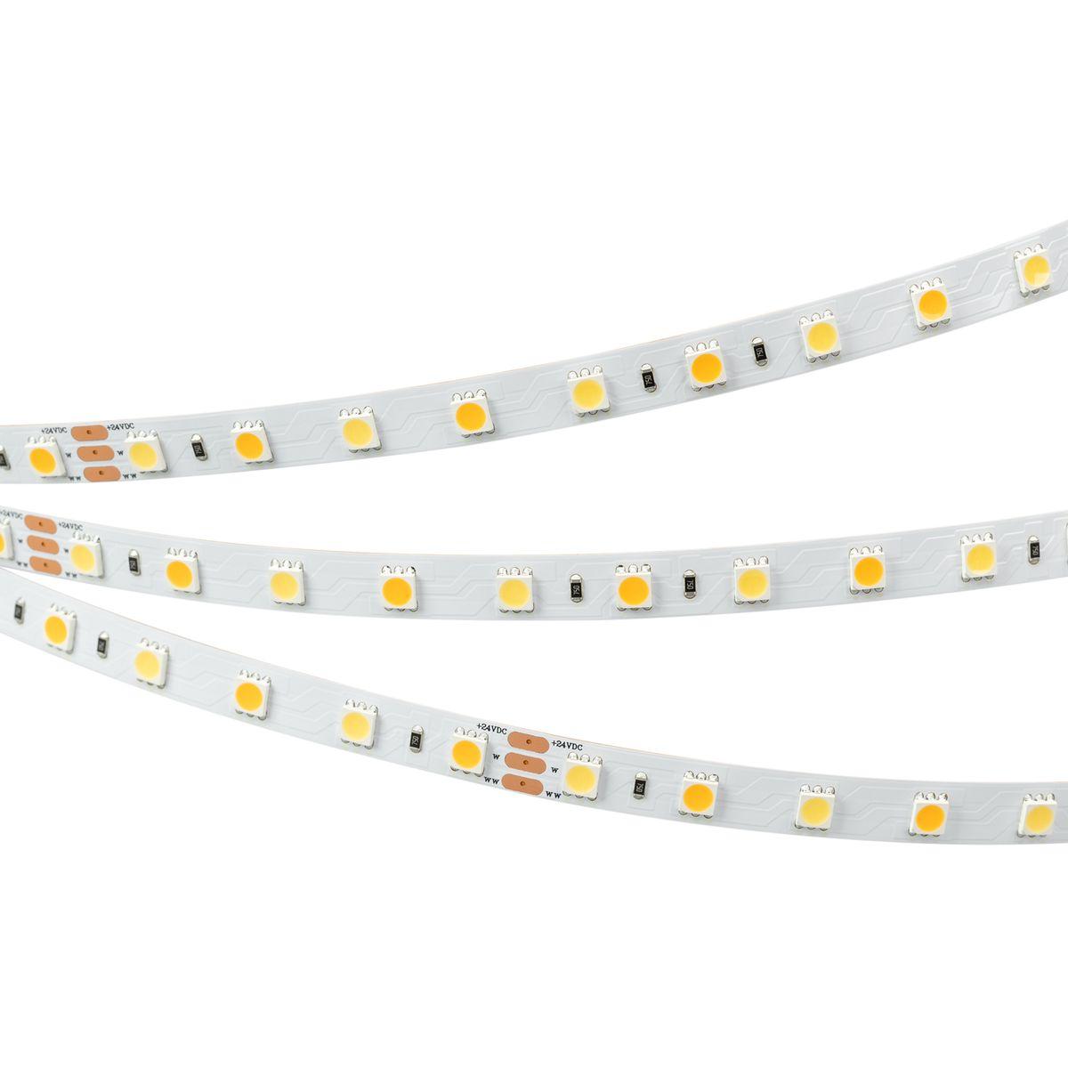 Светодиодная лента Arlight 14,4W/m 60LED/m 5060SMD холодный/теплый белый 5M RT-B60-10mm 24V White-MIX 025213(1)