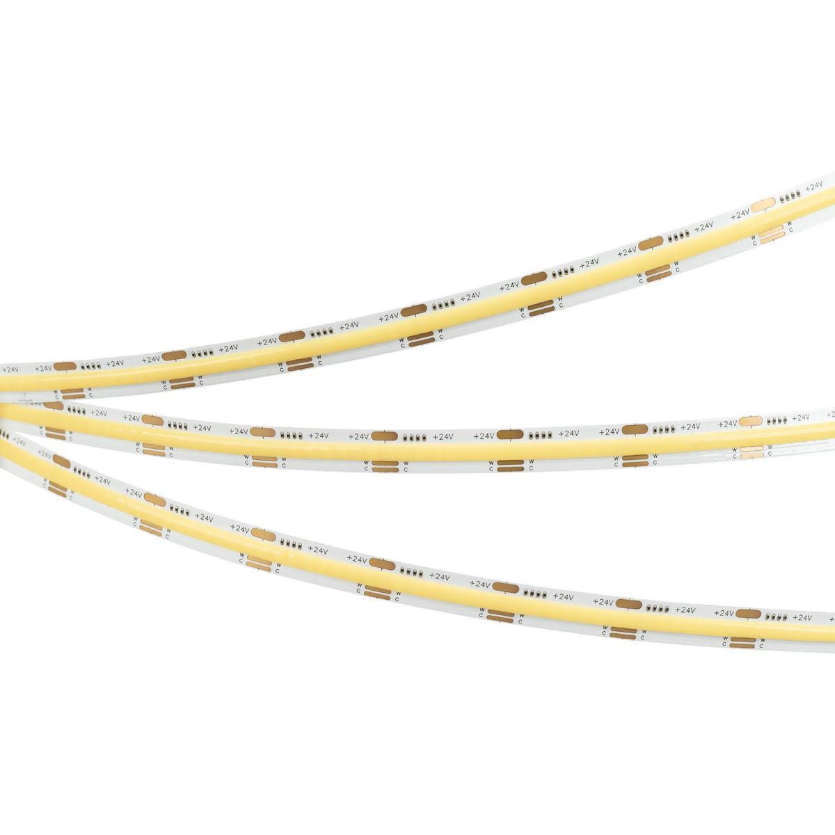 Светодиодная лента герметичная Arlight 7W/m 378LED/m CSPSMD дневной белый 5М SPI-COB-PS-X378-14mm 24V 039963