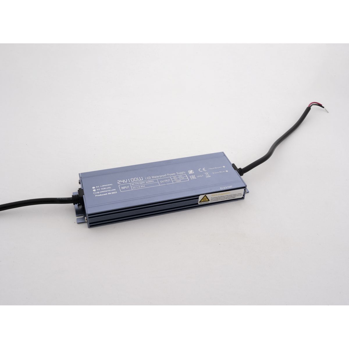 Блок питания LEDS POWER 100Вт 24В IP67 алюминий SLIM 003139