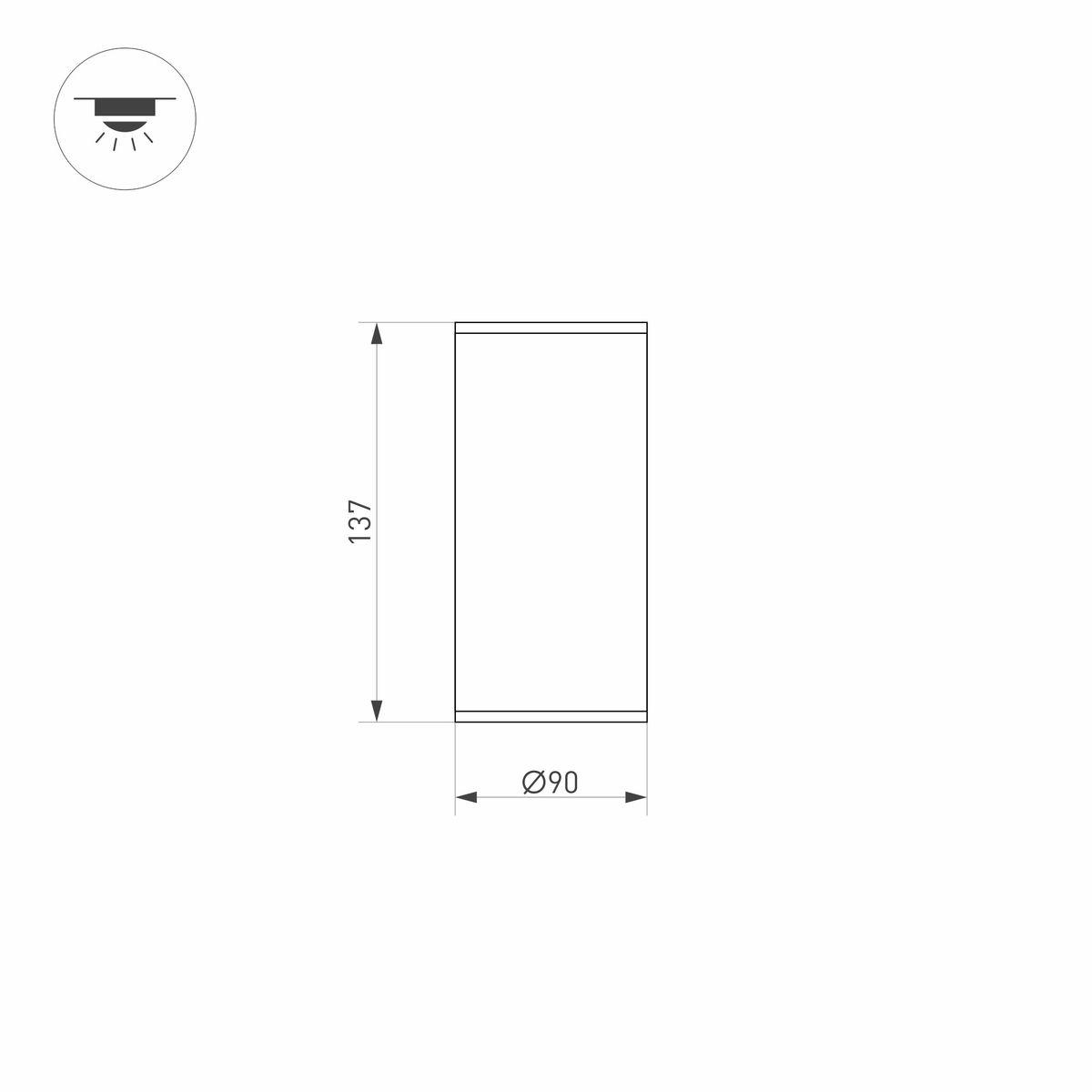 Уличный светодиодный светильник Arlight LGD-Forma-Surface-R90-12W Day4000 037260