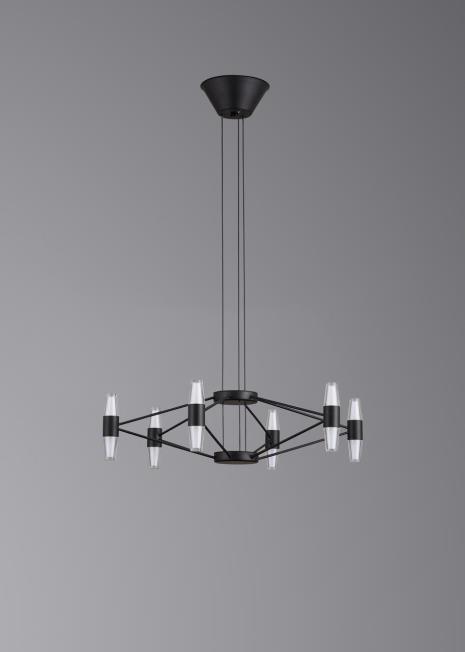 Люстра подвесная Alfa Light F3024-63 BLACK