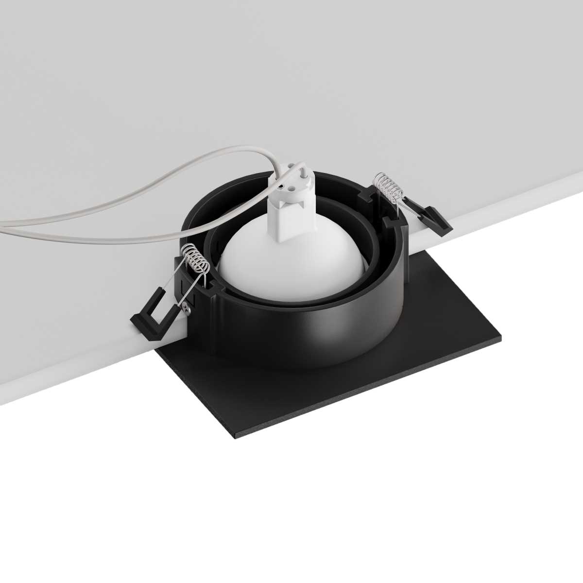 Встраиваемый светильник Hesby Lighting Hesby Atlas IP20,10Вт, GU5.3, черный HSBL_0118