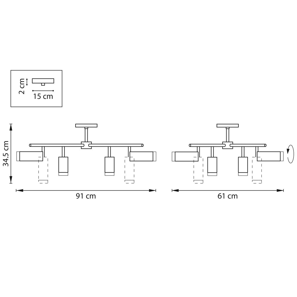 Комплект с потолочной люстрой Lightstar Rullo (571728+214436-4+214487-4+202430-8) LR7283648740