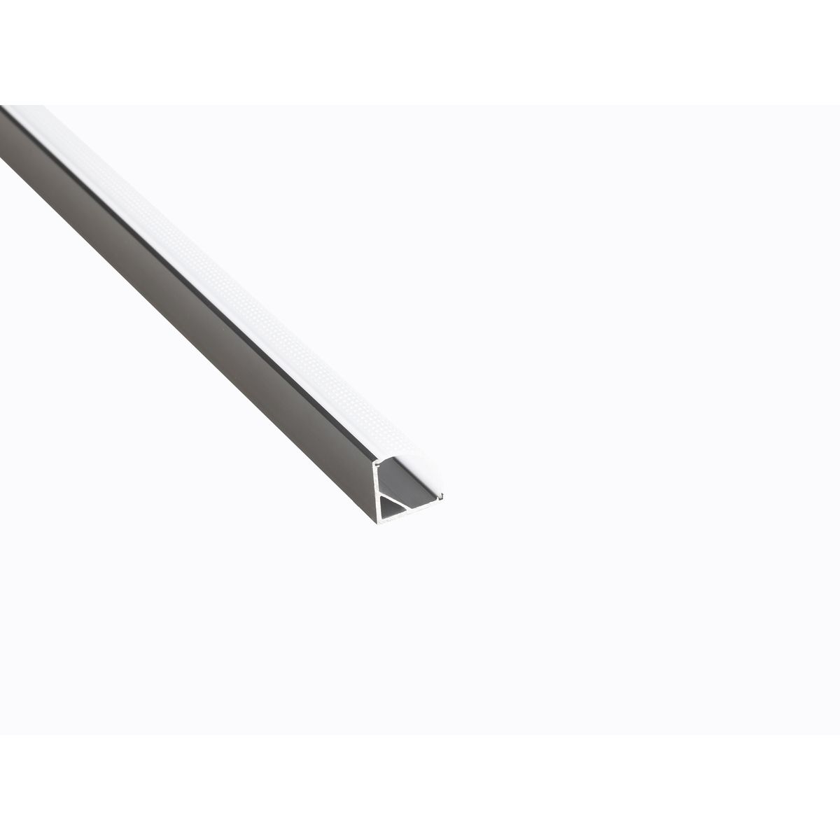 Профиль угловой LEDS POWER СПУ1616 алюм. черный с призм.рассеивателем 2м 008226