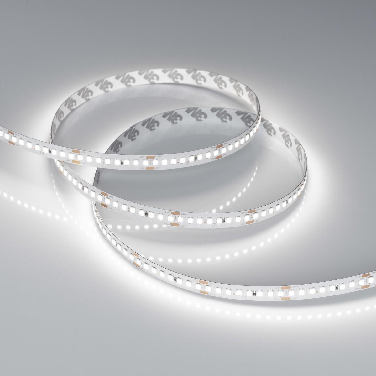 Светодиодная лента Arlight 17,6W/m 192LED/m 2835SMD холодный белый 5M RT-A192-10mm 24V White6000 038773