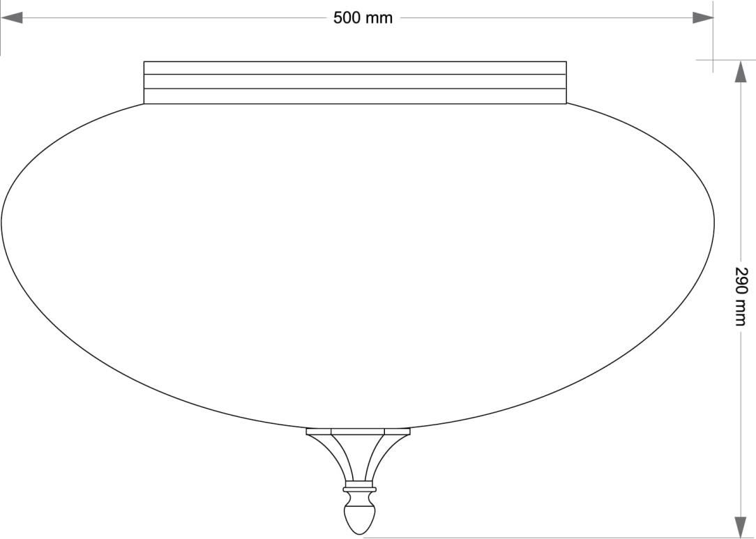 Потолочная люстра KUTEK DECOR KLOSZ DEC-PLM-3(N)
