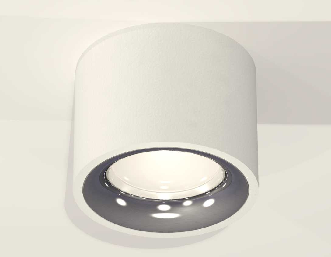 Комплект накладного светильника Ambrella light Techno Spot XS7510022 SWH/PSL белый песок/серебро полированное (C7510, N7012)