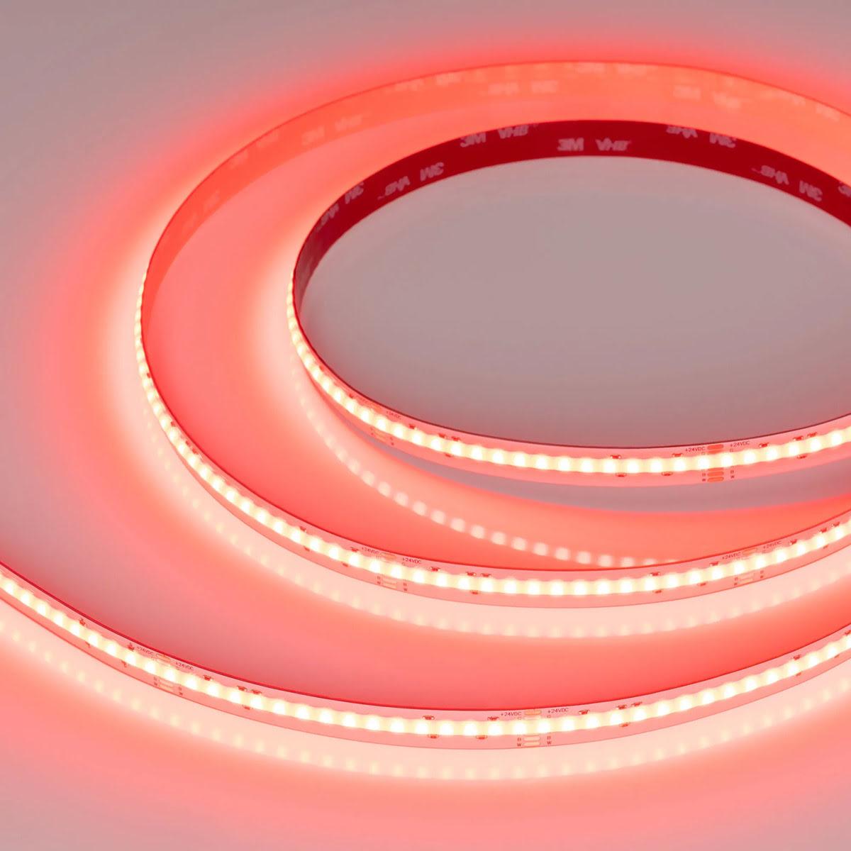Светодиодная лента Arlight 15W/m 768LED/m CSPSMD дневной белый + разноцветный 5М COB-X768-12mm 24V 041786
