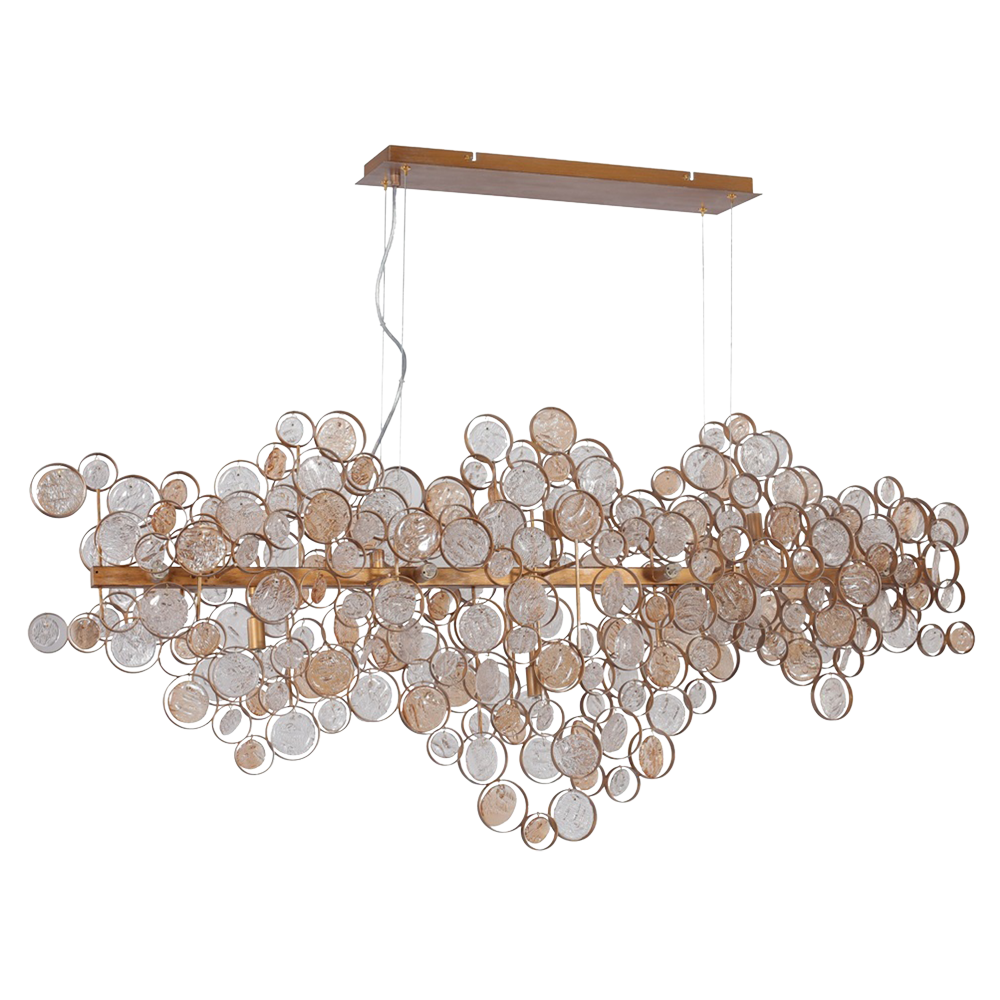 Подвесной светильник Crystal Lux Deseo SP15 L1400 Gold
