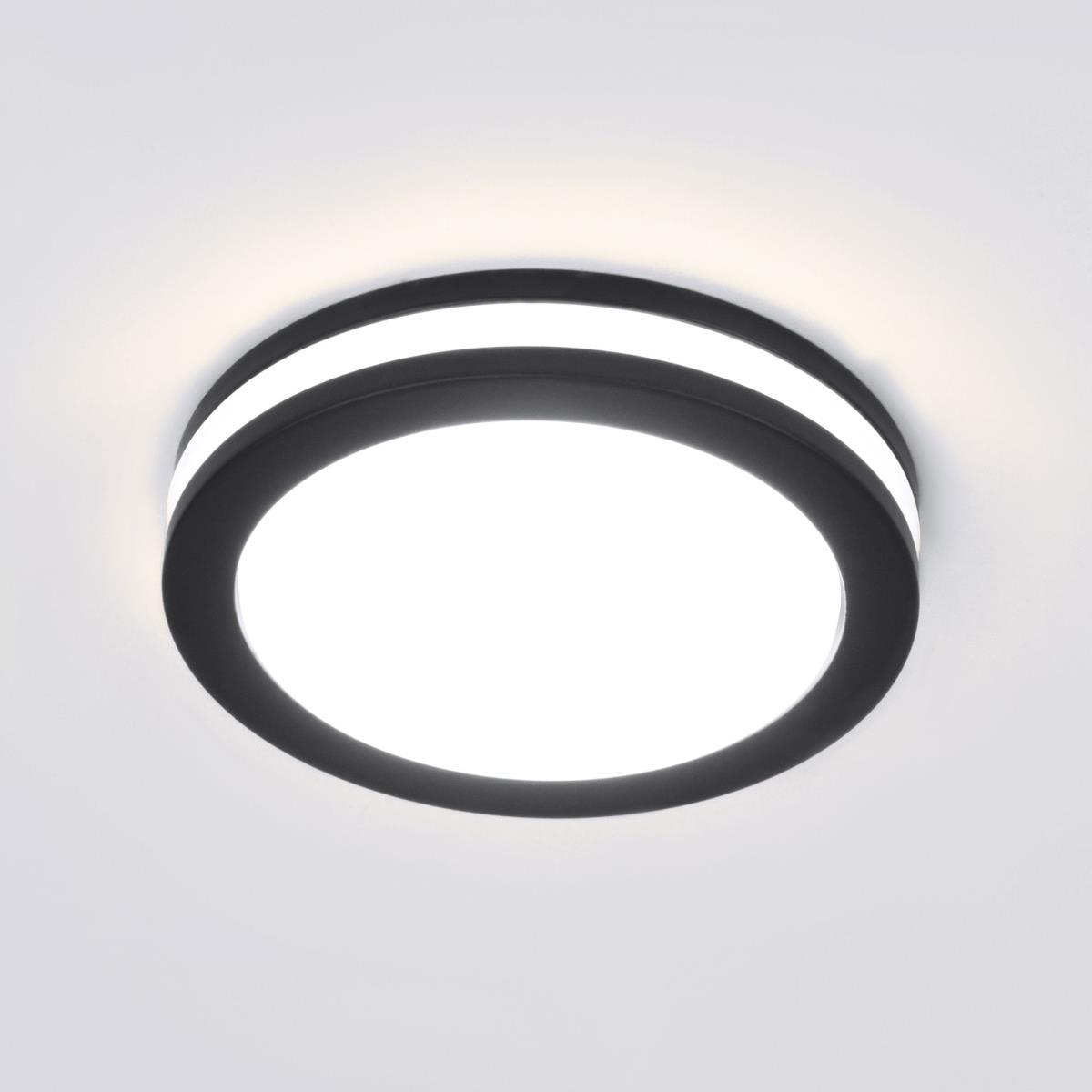 Встраиваемый светодиодный светильник Elektrostandard DSKR80 5W 4200K черный a049707