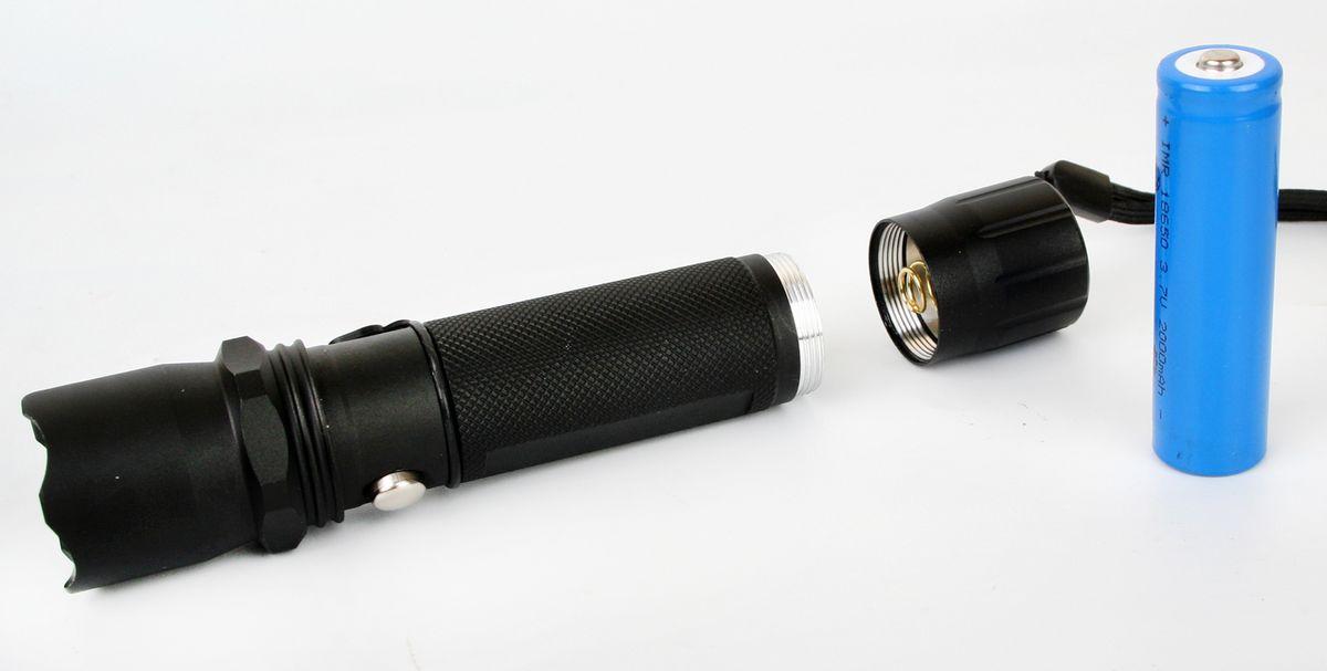 Ручной светодиодный фонарь Ultraflash Accu Profi аккумуляторный 130х36 80 лм E145 12352