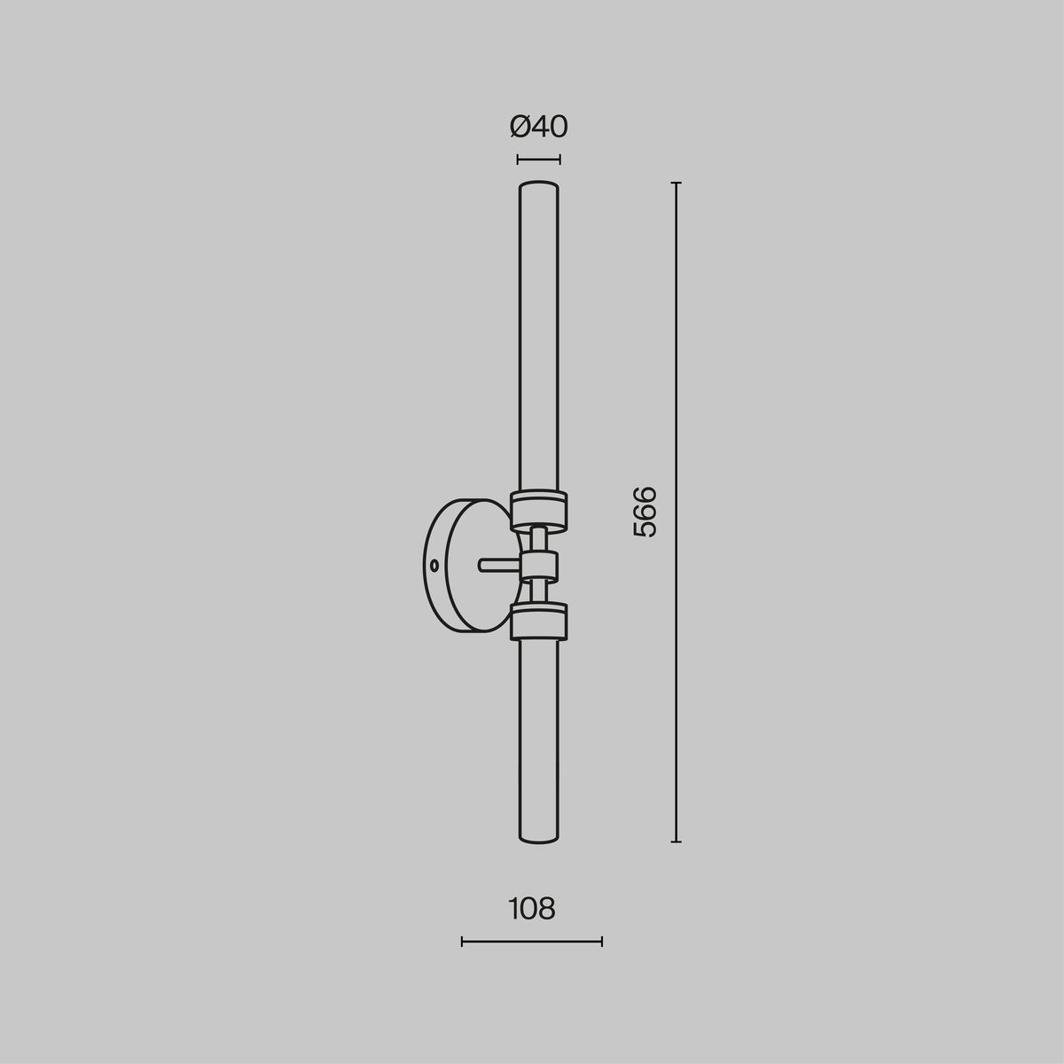 Подсветка для зеркал Maytoni Stelo MOD116WL-L7B3K