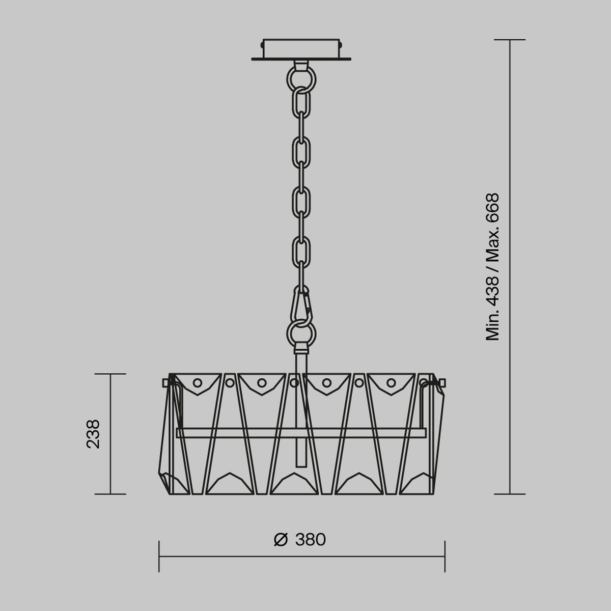Подвесной светильник Maytoni Puntes MOD043PL-04G