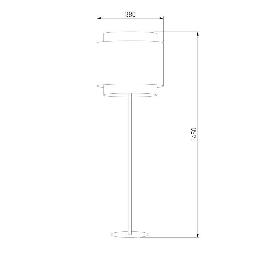 Торшер TK Lighting 5566 Boho White