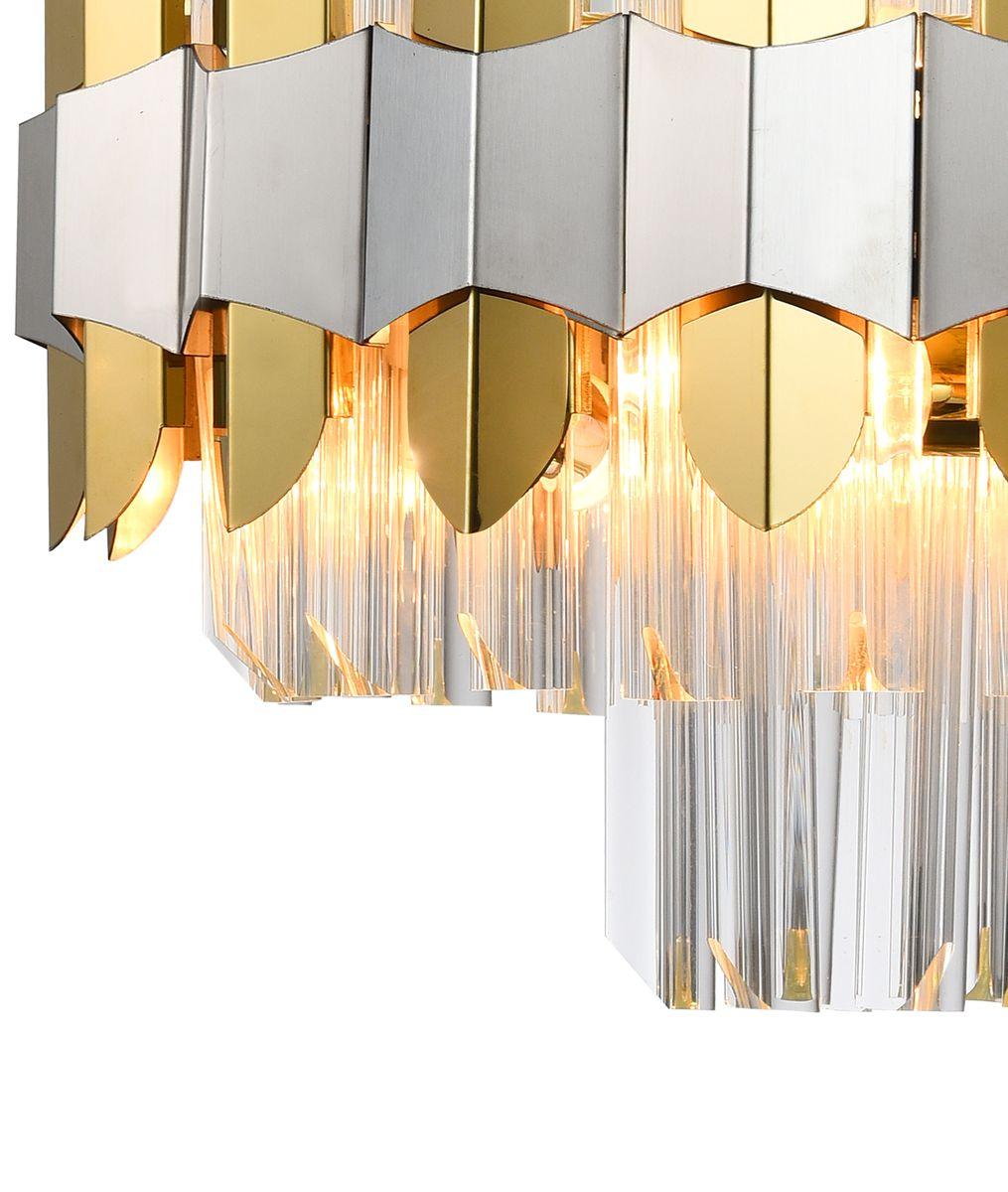 Подвесная люстра Natali Kovaltseva Skala 81435/6C Brass Silver