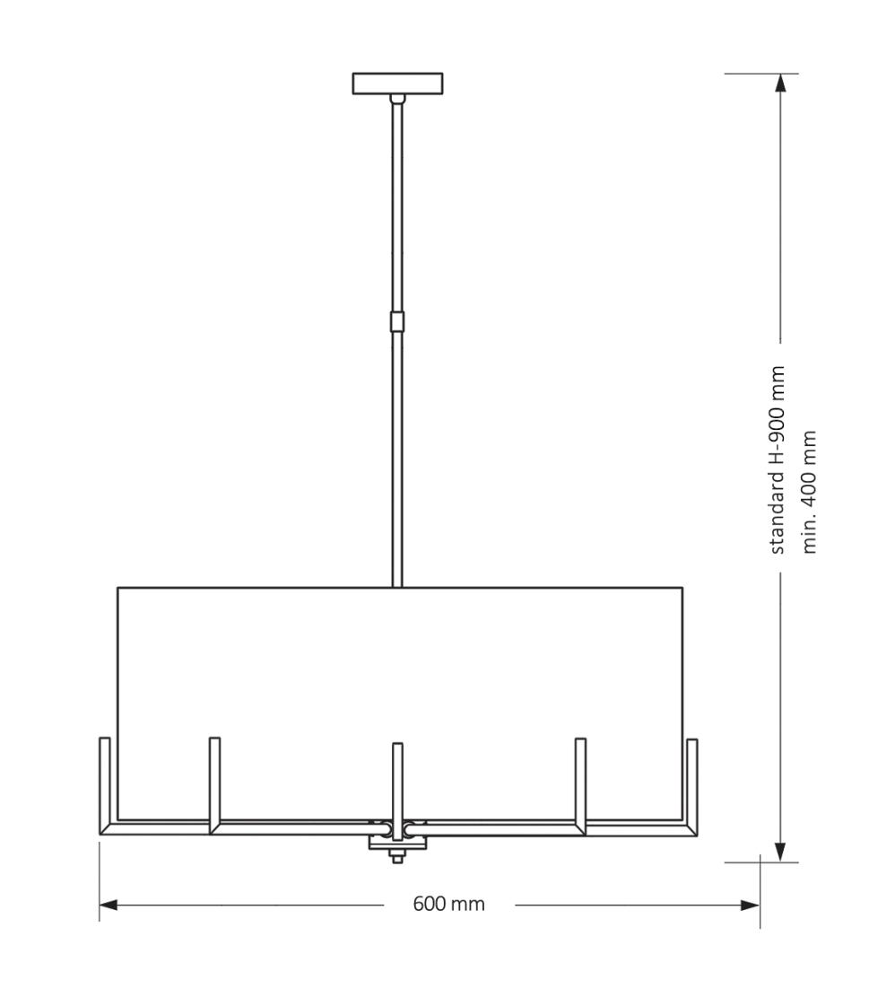 Подвесная люстра KUTEK MOOD Nemi NEM-ZWD-5(N)