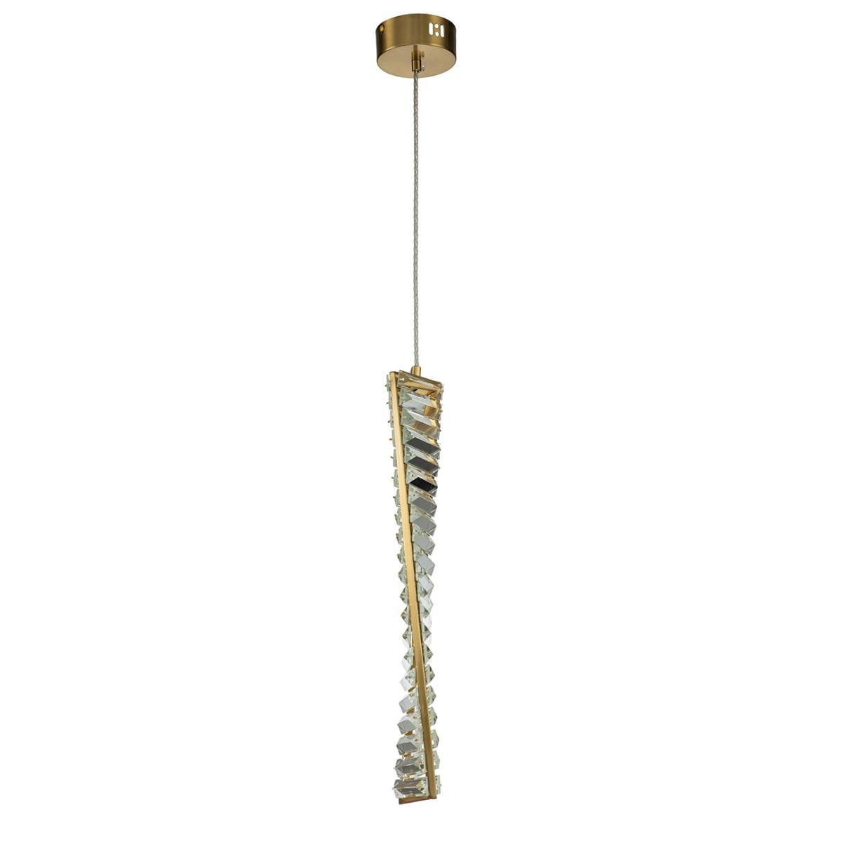 Подвесной светодиодный светильник Indigo FRIZZANTE 12015/1P Brass V000043L