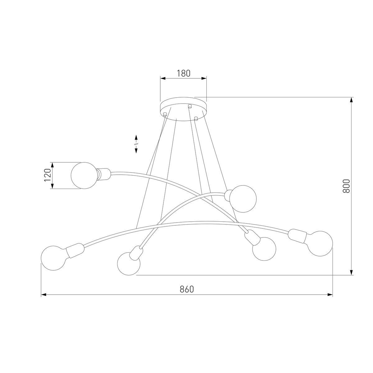 Подвесная люстра TK Lighting 2728 Helix Gold