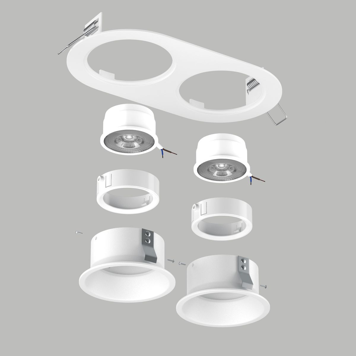 Комплект со светильником Lightstar Domino Round (214656+214606+214606+214006+214006) D6560606WMOD