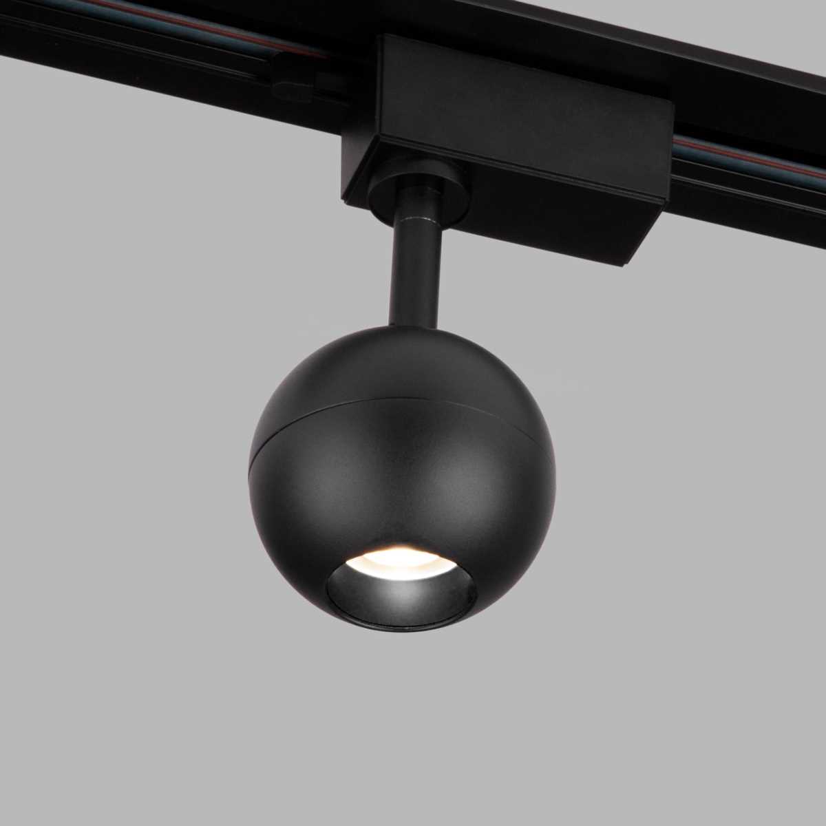 Трековый светодиодный светильник Elektrostandard Ball черный 8W 4200K LTB76 a053741