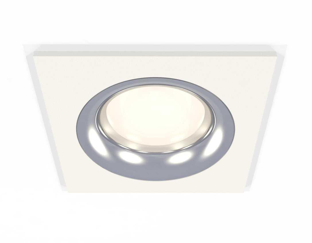 Комплект встраиваемого светильника Ambrella light Techno Spot XC7631003 SWH/PSL белый песок/серебро полированное (C7631, N7012)